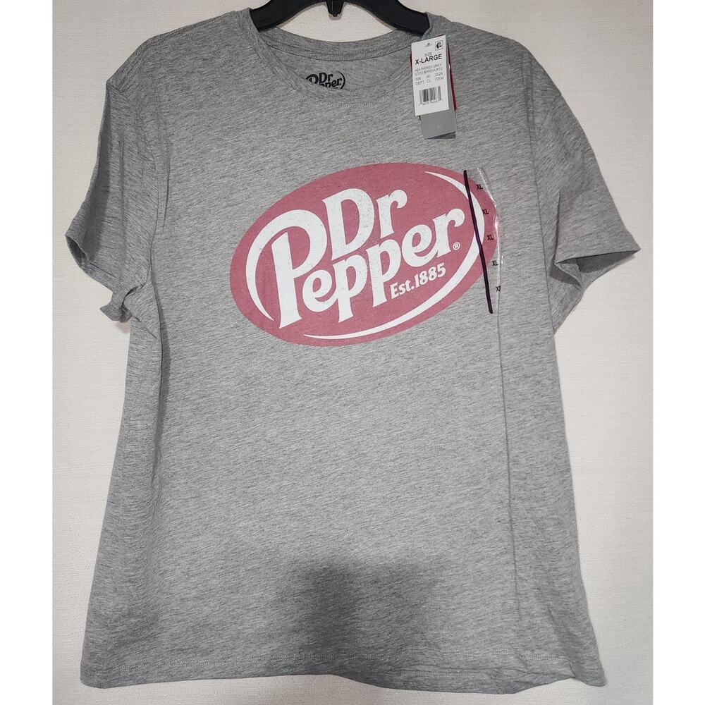 Dr pepper size extra large men's shirt faded graphic